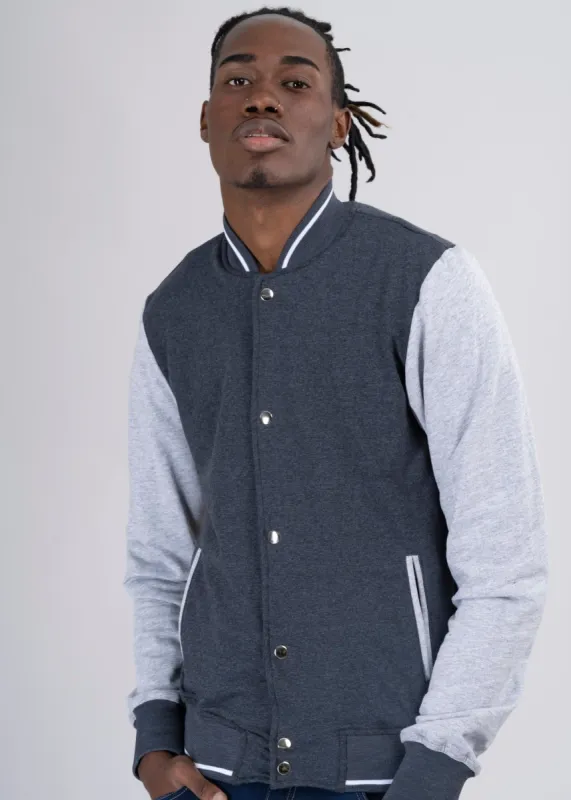 Chamarra bomber college bicolor botones sold by Shasa