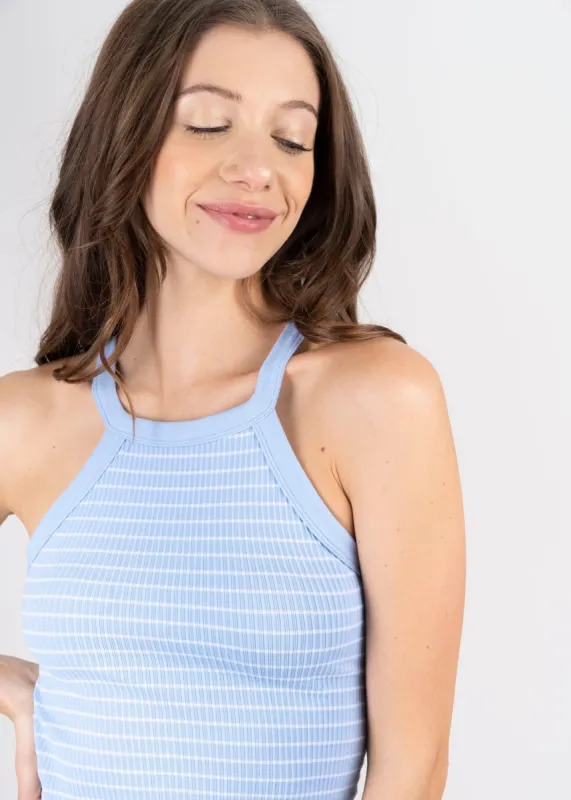 Top halter rayas sold by Shasa