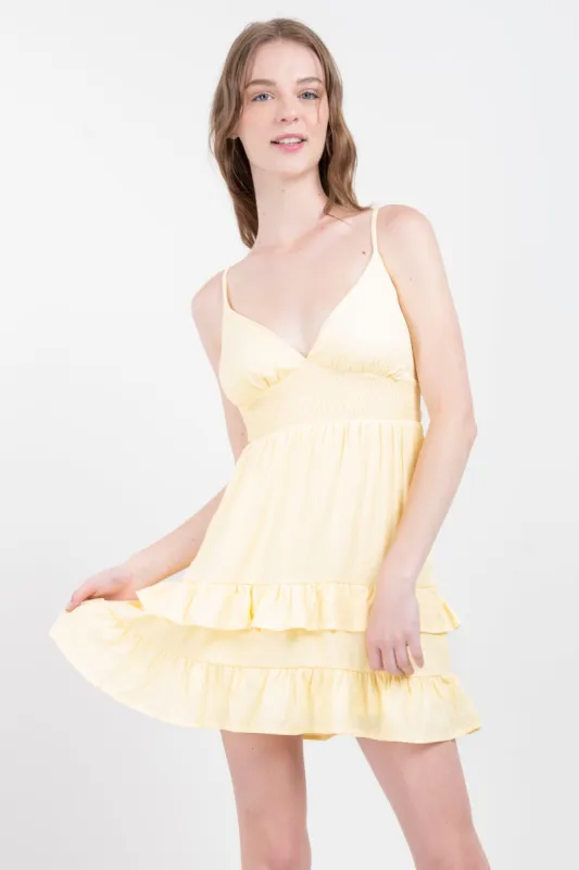 Vestido detalle olanes smock sold by Shasa