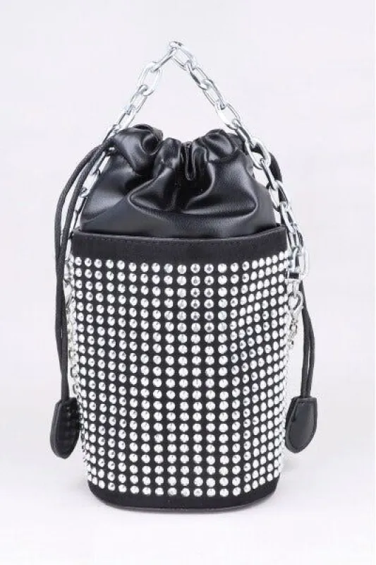 Bolsa redonda multi brillos sold by Shasa