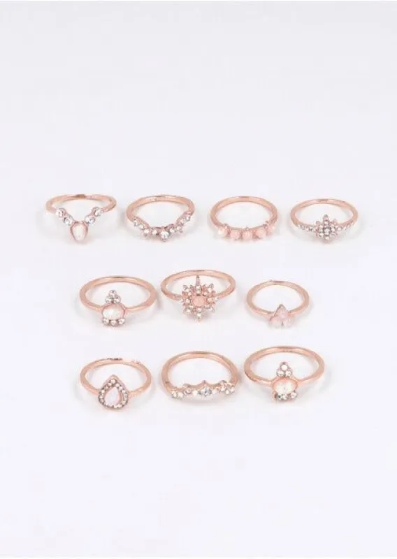 Set 10 Anillos Cristal sold by Shasa