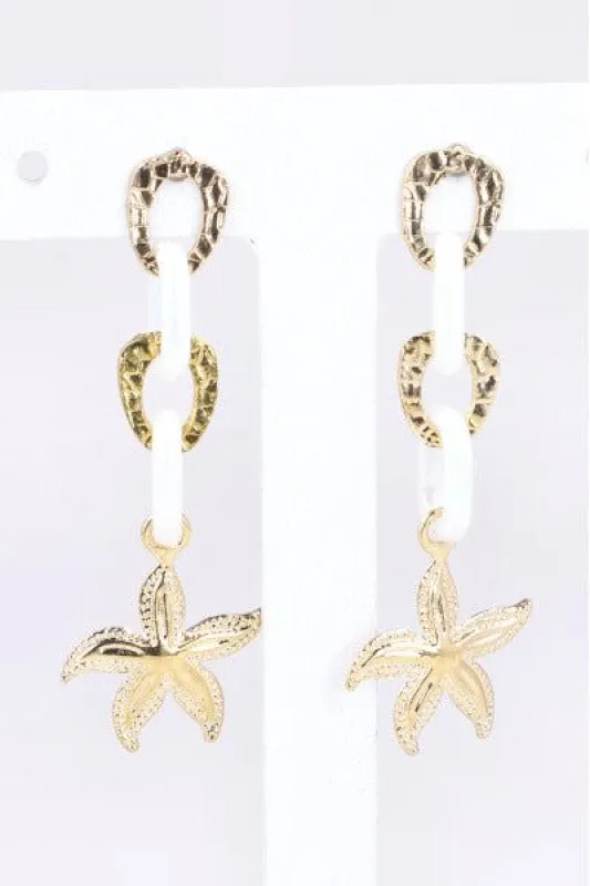 Aretes Cadena Conchas sold by Shasa
