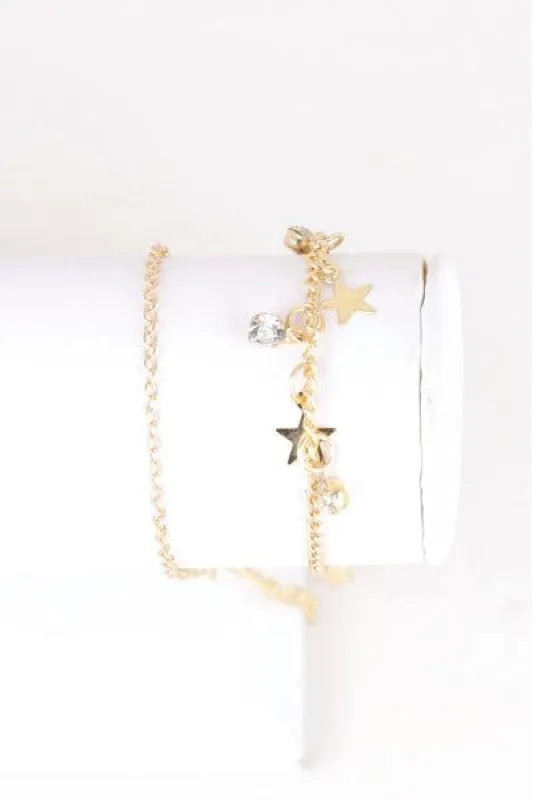 2P Pulsera Estrella Brillos sold by Shasa