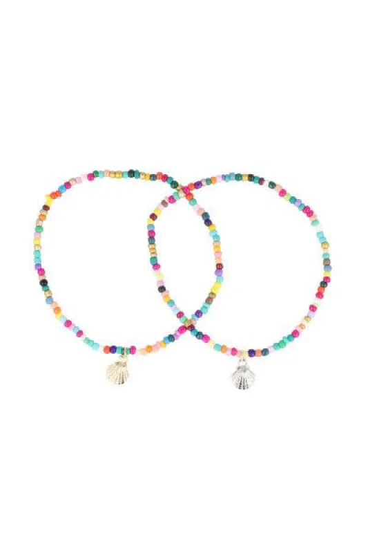 Anklet 2 Lineas Conchitas sold by Shasa