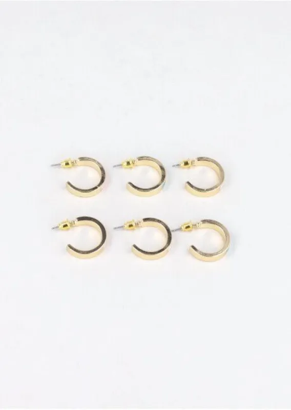 3 Pr Arracadas Esmaltadas Color sold by Shasa