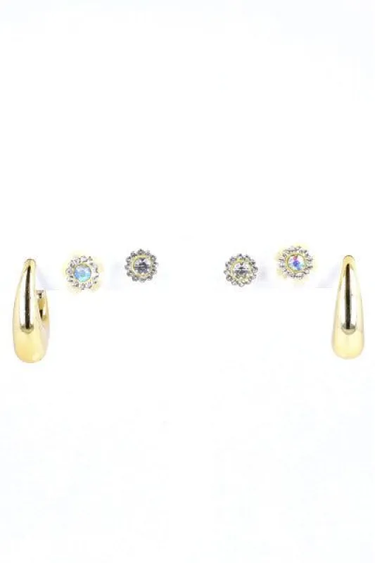 3 Pack Arracadas Flores sold by Shasa