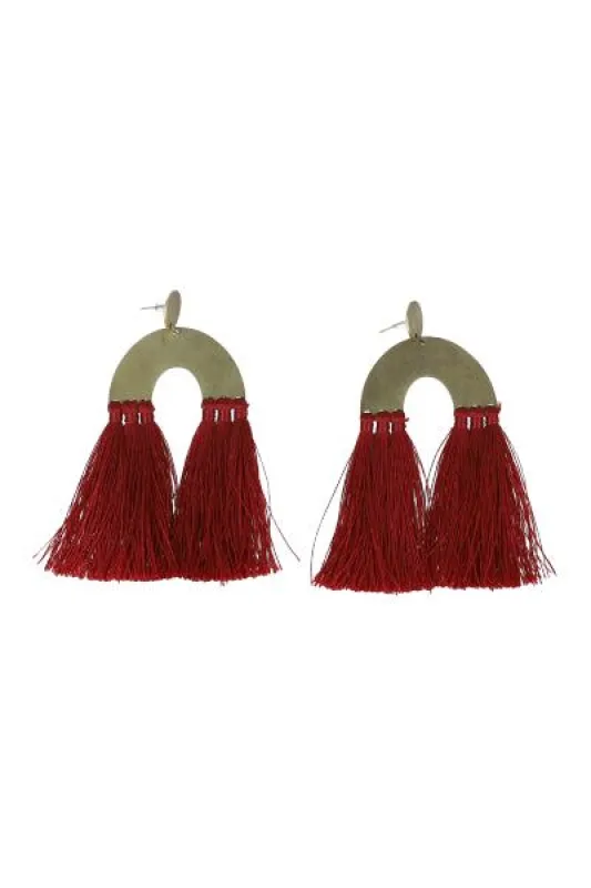 Aretes arco flecos sold by Shasa