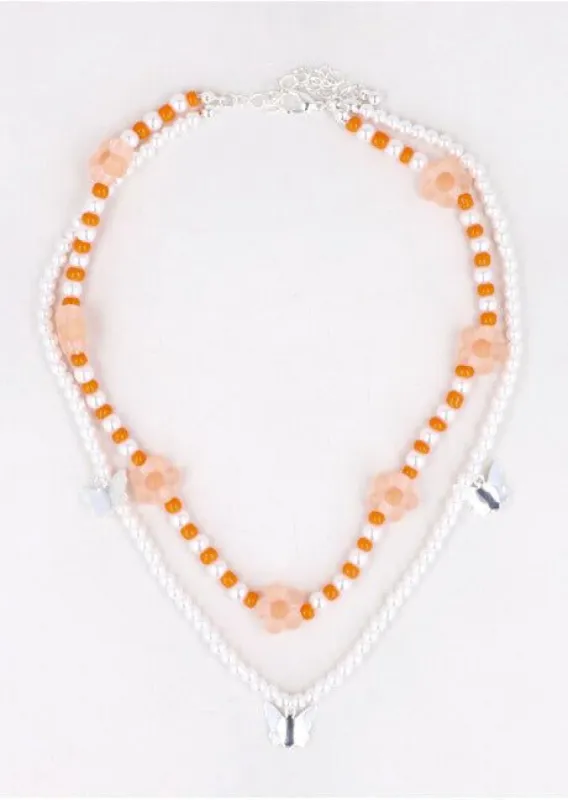 2 P Choker Mariposas Flores sold by Shasa