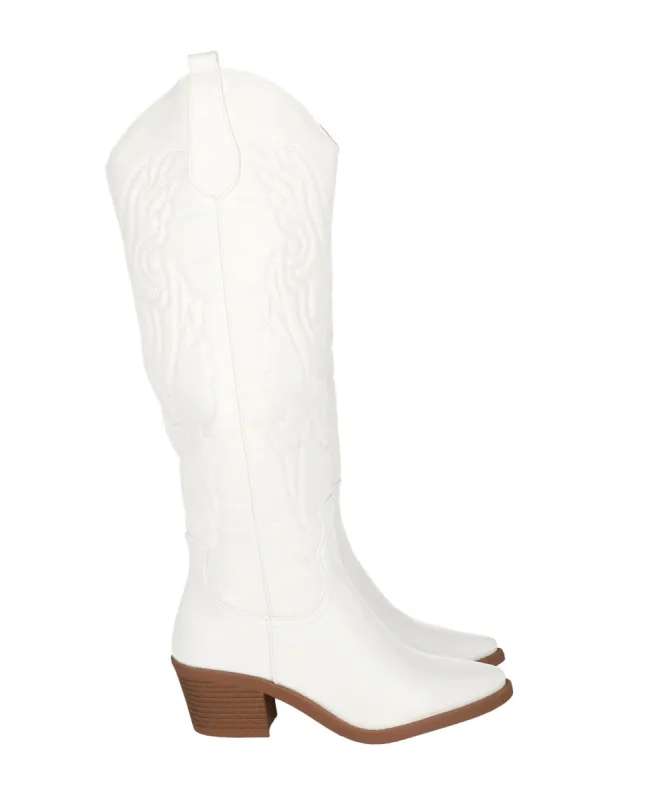 Bota Vaquera Efecto Piel Bordados sold by Shasa