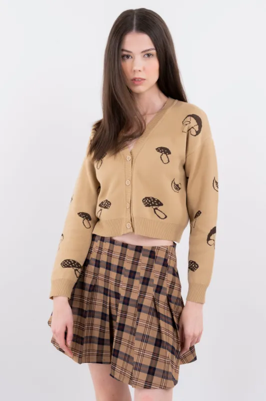 Cárdigan tejido botones honguitos sold by Shasa