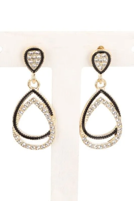 Aretes Largos Gota Doble sold by Shasa