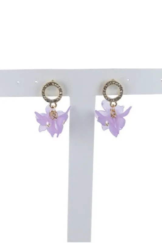 Aretes Círculos Flores sold by Shasa