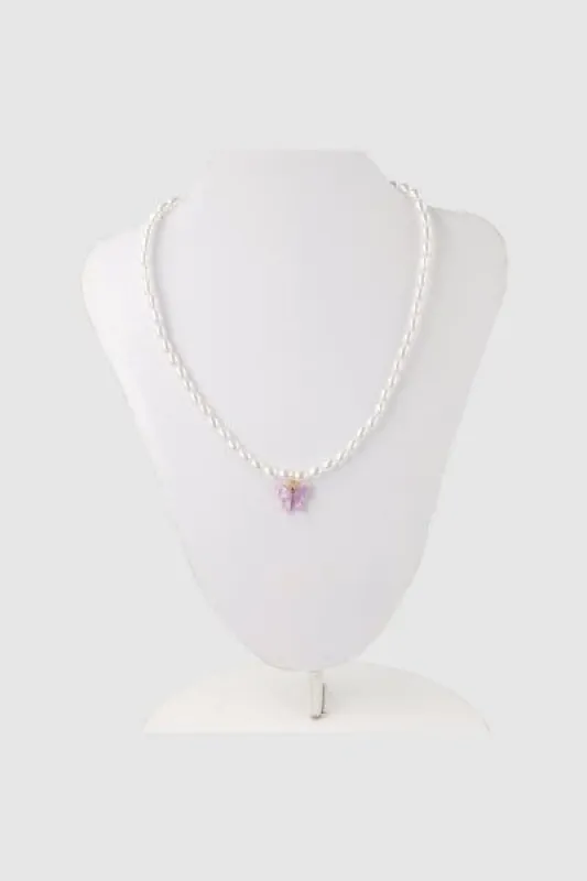 Collar choker perlas mariposa sold by Shasa