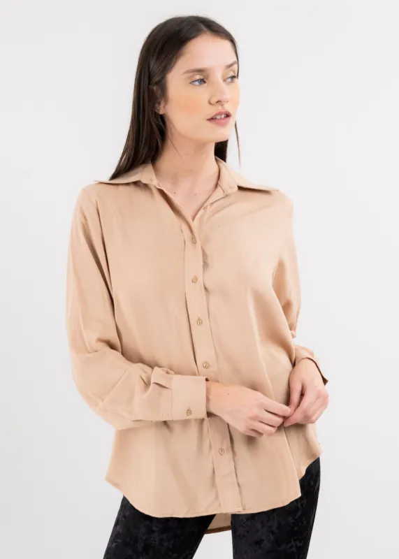 Camisa asimétrica lisa sold by Shasa
