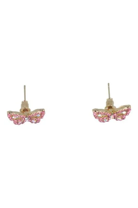 Aretes studs mariposa sold by Shasa