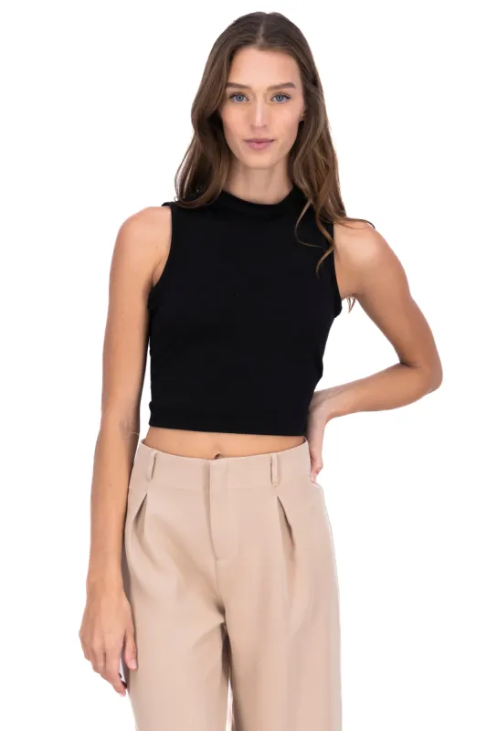 Top crop espalda brillos sold by Shasa