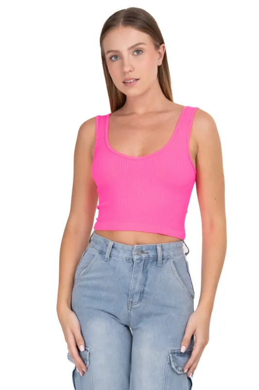 Top tejido acanalado tirantes sold by Shasa