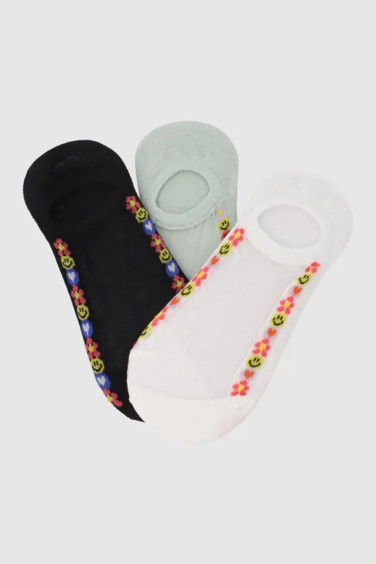 3Pack Cubrepies Mesh Mini Flores sold by Shasa