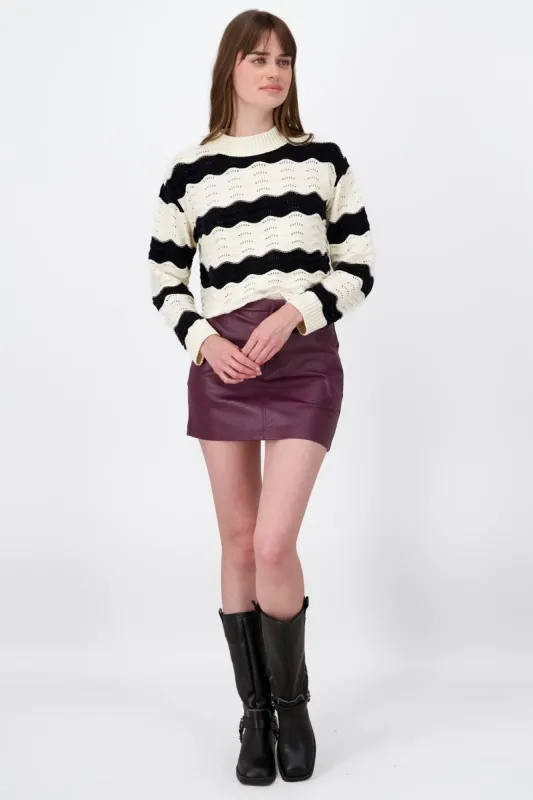 Falda Mini Efecto Piel Hypsters made by Shasa