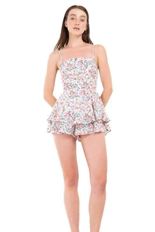 Romper olanes moño flores sold by Shasa
