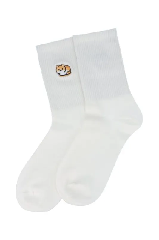 Calcetines bordado gato sold by Shasa