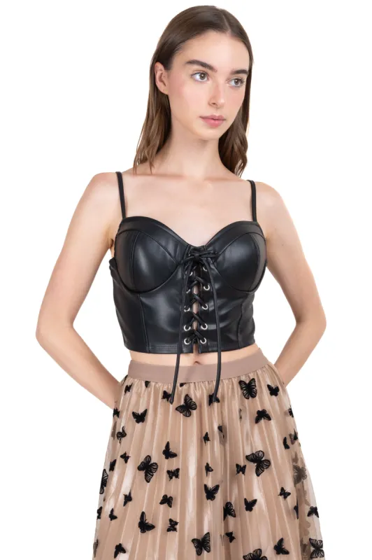 Top Corset Efecto Piel sold by Shasa