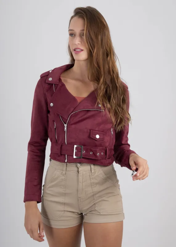 Chamarra biker gamuza sold by Shasa