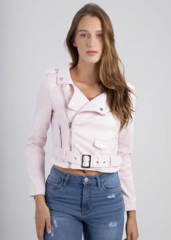 Chamarra biker gamuza sold by Shasa