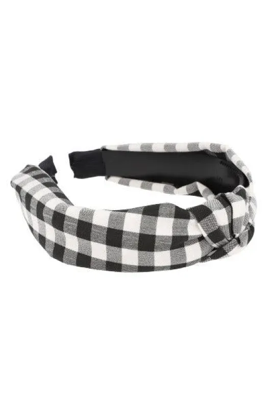 Diadema Gruesa Nudo Cuadros sold by Shasa