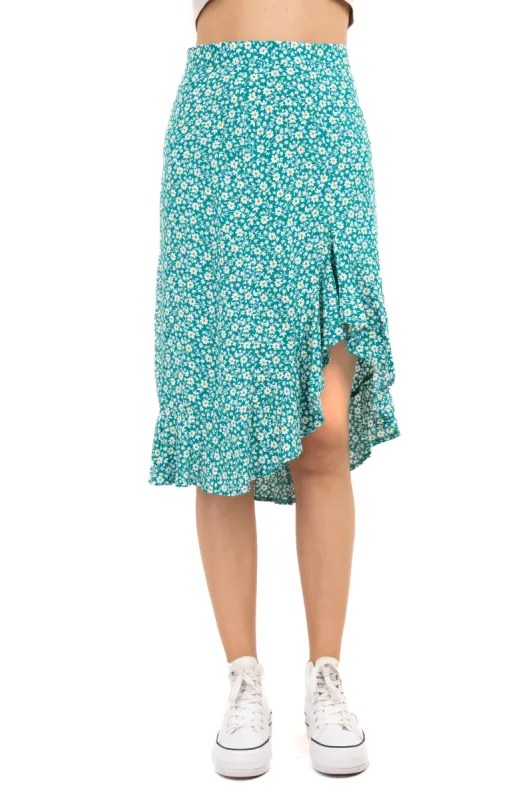 Falda midi olanes floreada sold by Shasa