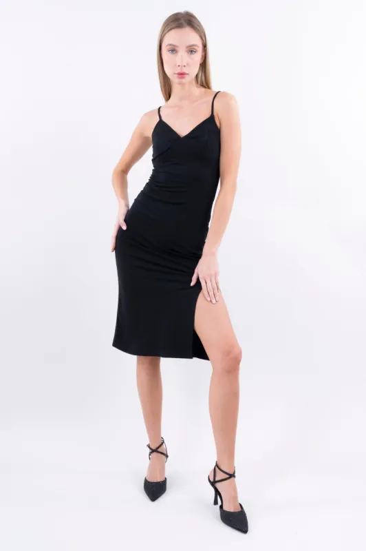 Vestido midi abertura sold by Shasa