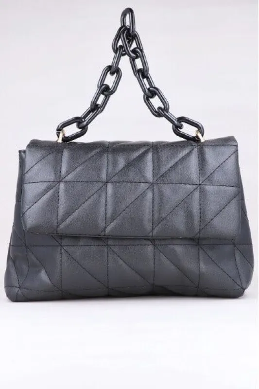 Bolso capitonado cadena sold by Shasa