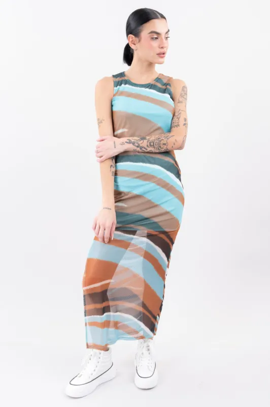 Vestido maxi mesh sold by Shasa