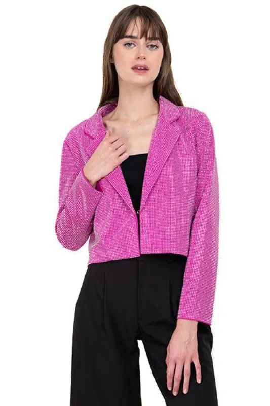 Saco brillos cropped sold by Shasa