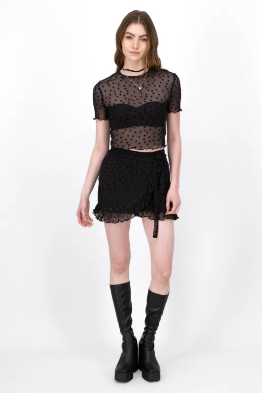 Falda Mesh Lunares Envolvente sold by Shasa