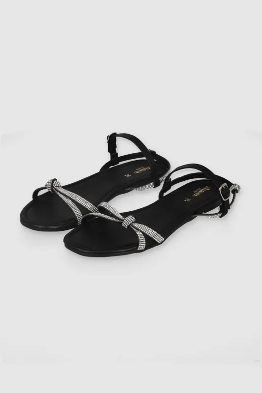 Sandalia Brillos Nudo Lado sold by Shasa