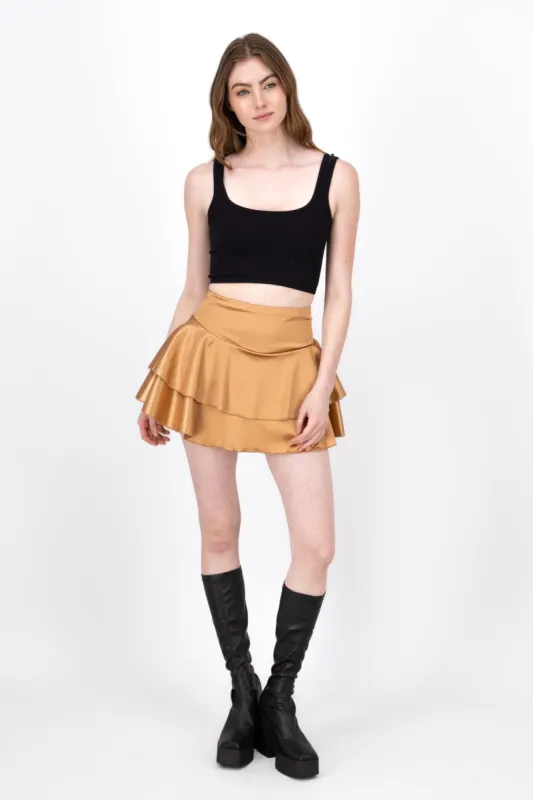 Mini Falda Doble Olan Satin sold by Shasa