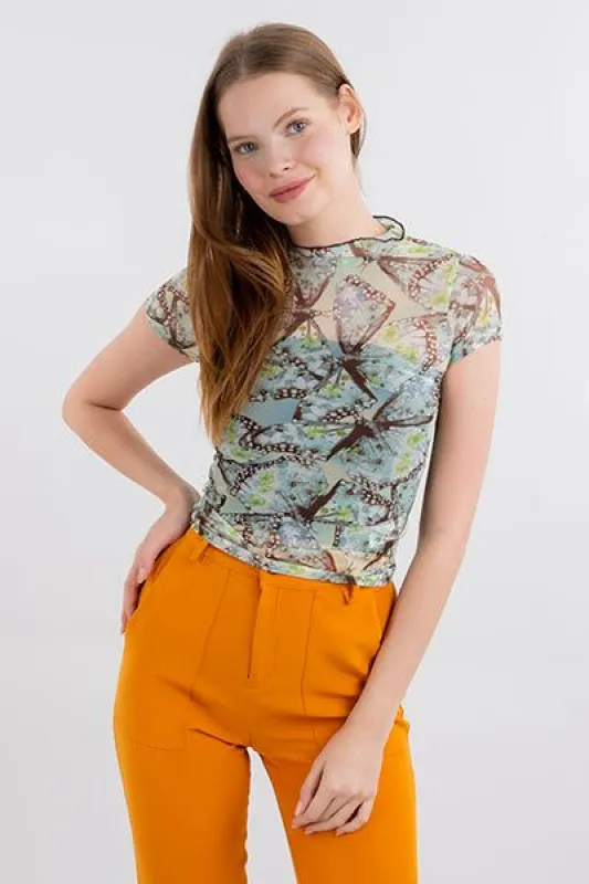 Top mesh mariposas sold by Shasa