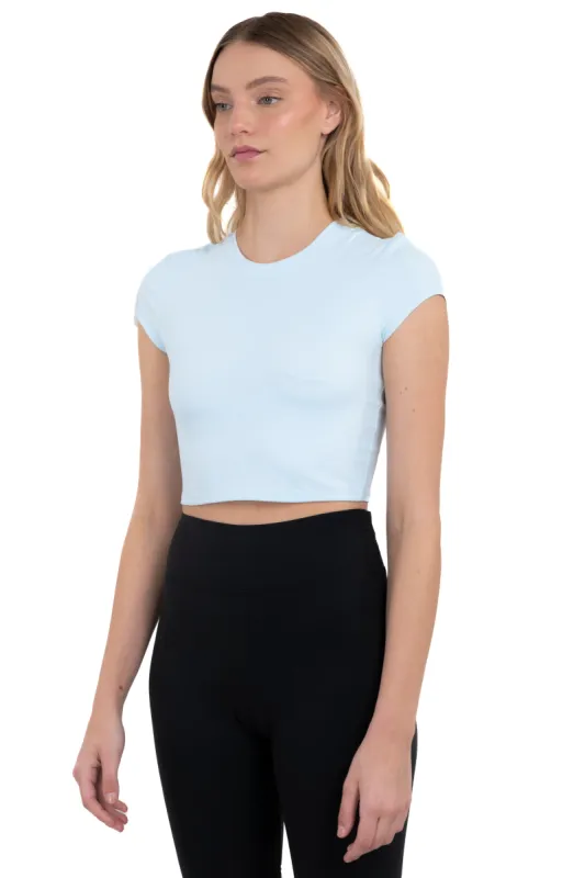 Top liso cuello redondo sold by Shasa