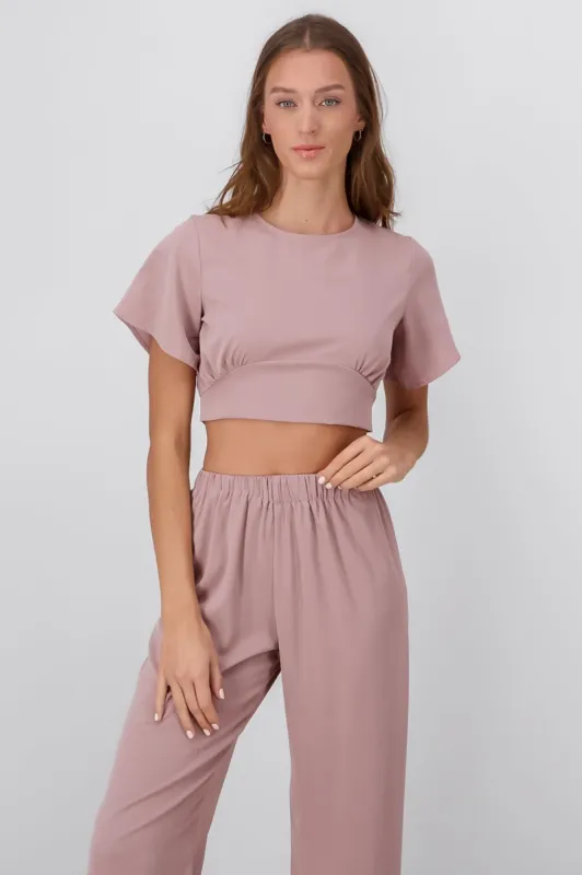 Top Manga Corta Detalle Lazo sold by Shasa