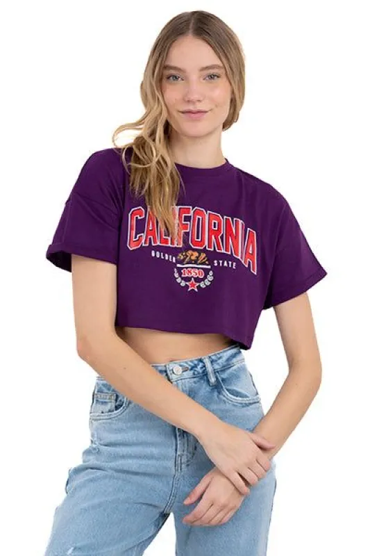 Playera Crop California sold by Shasa