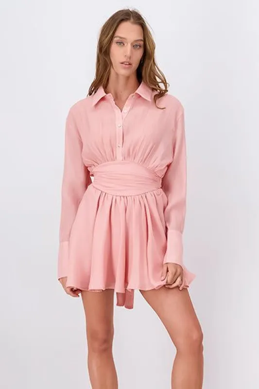 Vestido Mini Camisero Olanes sold by Shasa