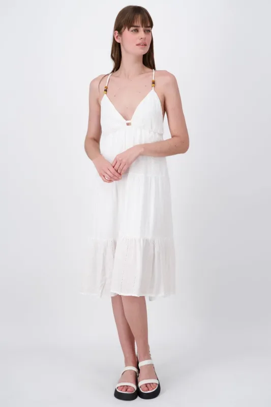 Vestido Maxi Textura Detalle Tirantes sold by Shasa