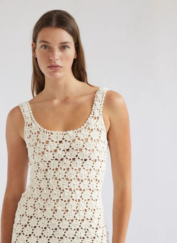 SANA MINI DRESS NATURAL sold by SHE MADE ME