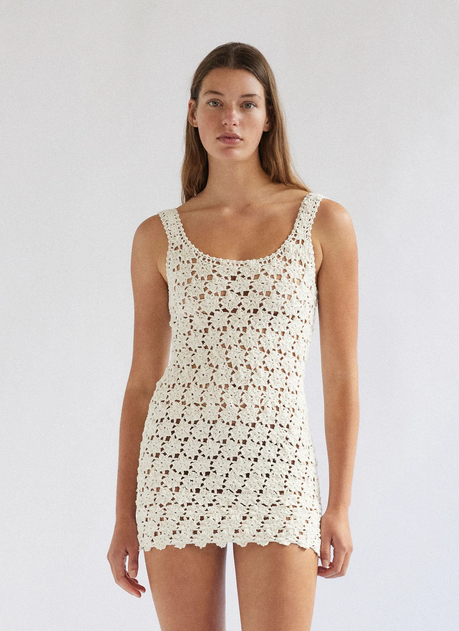 SANA MINI DRESS NATURAL sold by SHE MADE ME product image thumbnail 2