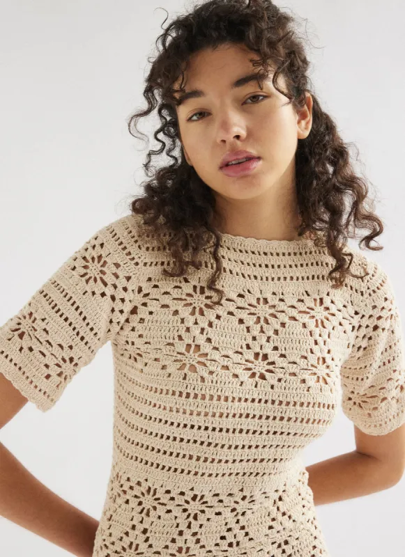 EDITH MINI DRESS DUNE sold by SHE MADE ME