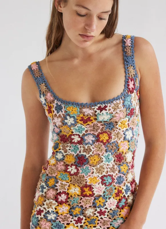 SANA MINI DRESS DUSK BLUE sold by SHE MADE ME