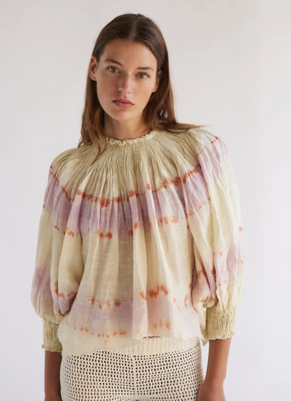 AVI TIE DYE BLOUSE sold by SHE MADE ME