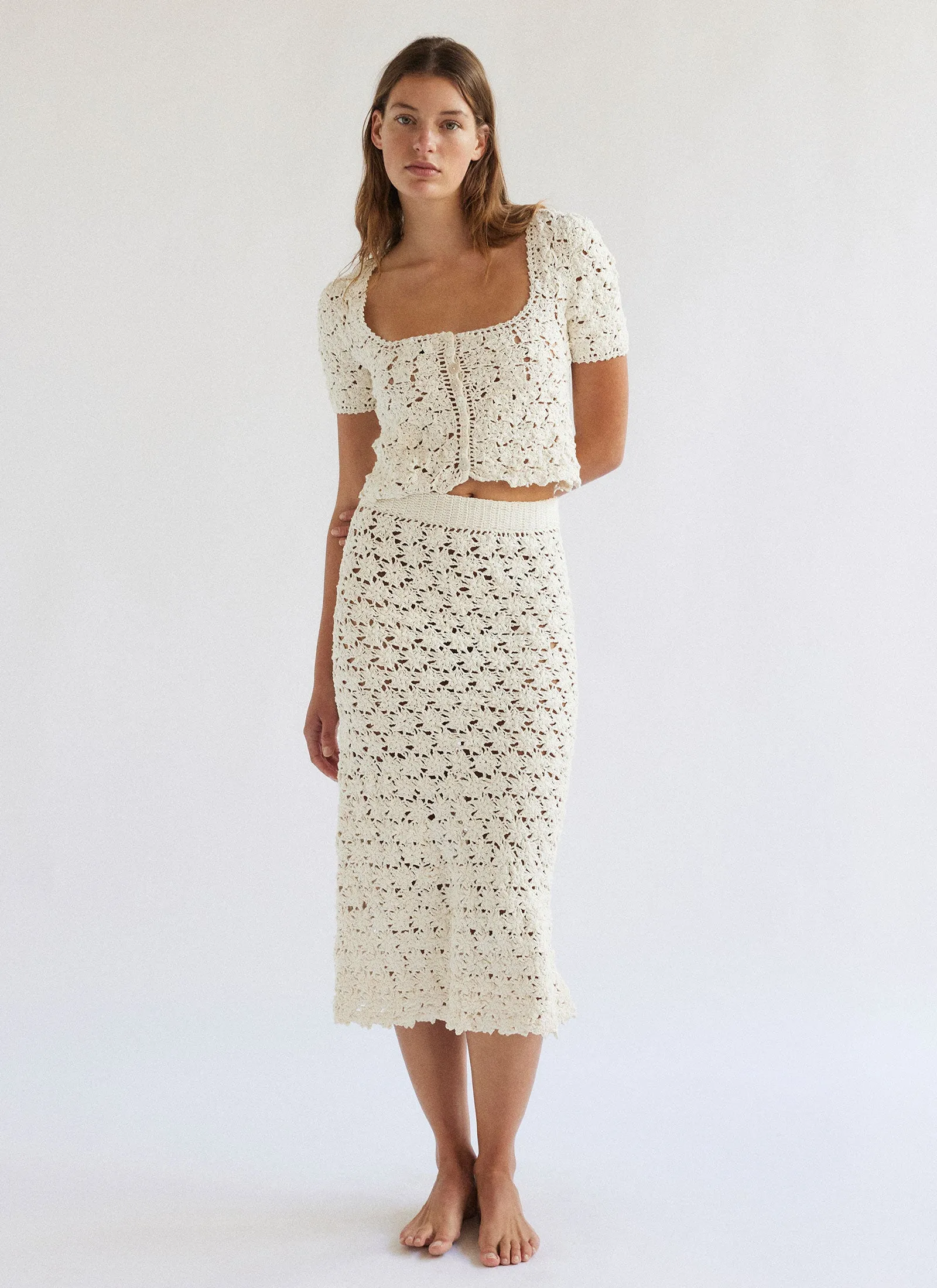 SANA SKIRT NATURAL sold by SHE MADE ME