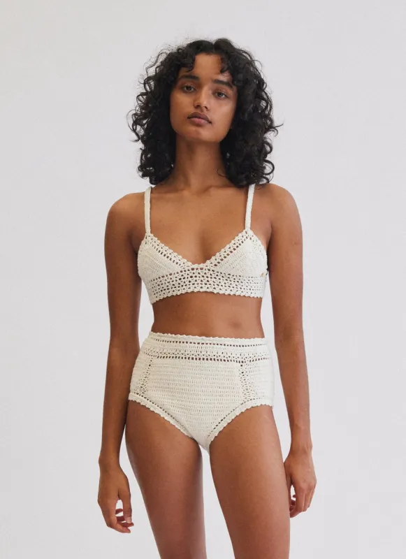 ESSENTIAL BABYDOLL BIKINI TOP NATURAL sold by SHE MADE ME